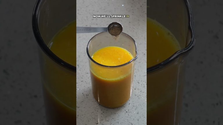 MORNING WELLNESS SHOT✨ #juicing #juicingrecipes #tutorial #wellness #health #healthyrecipes