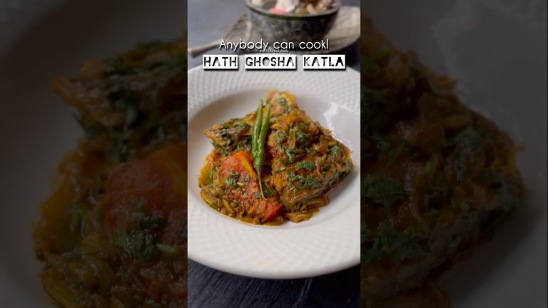 Anybody can cook | Hath Ghosha Katla #explore #recipe #katla #fish #food #youtubeshorts