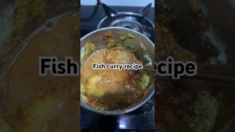 Fish curry🤤#recipe #shortsfeed #shorts