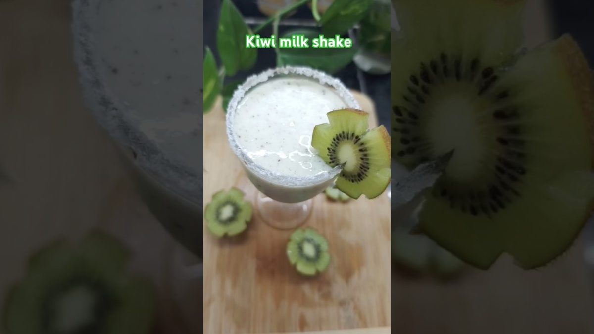 😋Ultimate Kiwi Milkshake Recipe👉 Chill Out with This Delicious Drink#food #kiwi #milkshake #juice