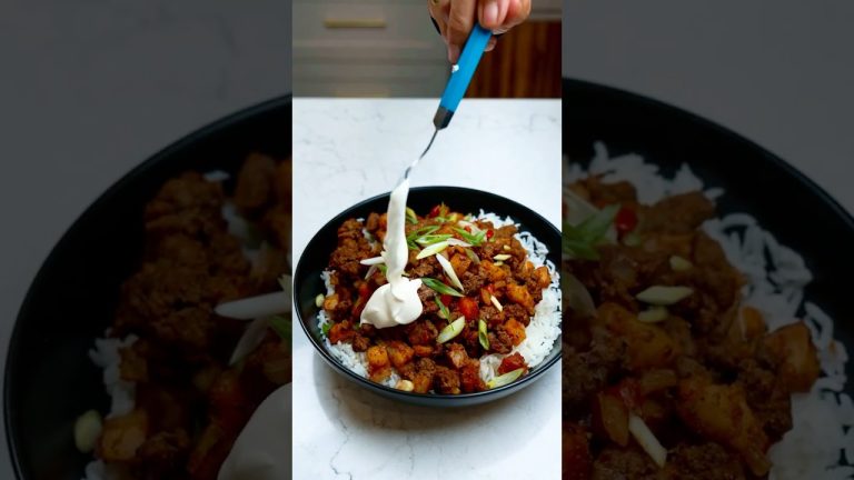 Ground Beef and Potatoes #shorts #short #cooking