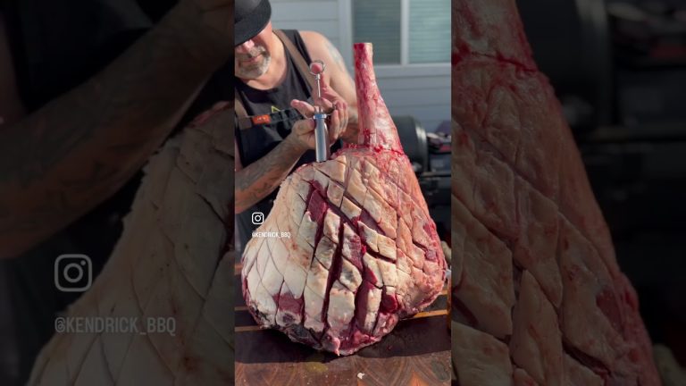 Beast leg with @kendrick_bbq #messermeister #knifeforlife