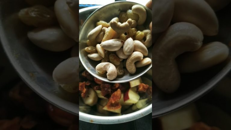 Dry fruits smoothie for glowing skin #dryfruitsmilkshake #healthybreakfast #shorts