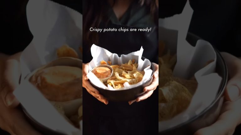 Quick home-made potato chips and Chipotle mix recipe.