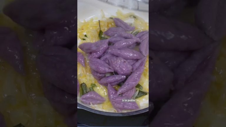 Voici un délicieux repas à 0,50€ ! Mixez de la farine avec du chou rouge et c’est tout !