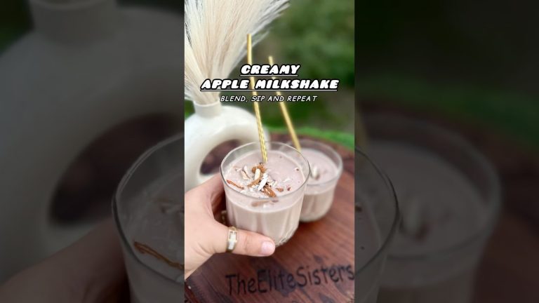 Delicious & Creamy Apple Milkshake For All Ages|Easiest Milkshake Recipe In Just 10 min#shorts#food