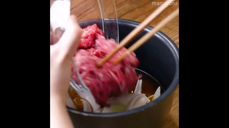 【炊飯器で簡単 ！】牛丼風炊き込みごはん #炊飯器 #牛丼 #炊き込みご飯