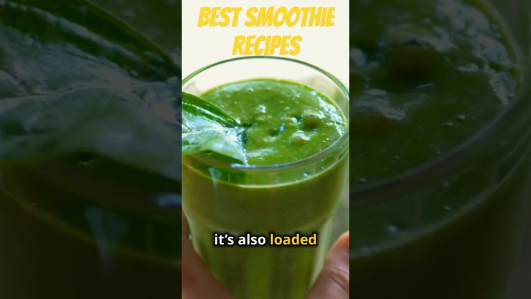 Best Spinach Smoothie Recipes for Iron Deficiency! 🍃 #smoothierecipes #Shorts