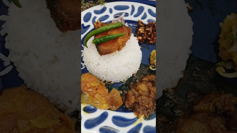 Bengali special lunch thali #Vat#fish#beef#Cooking #lunch#Shorts