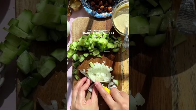 Loaded chicken tikka tacos | High protien |healthy meal | low carb diet #chickenrecipes #healthyfood