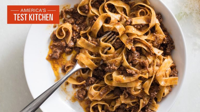 One-Pot Weeknight Pasta Bolognese | America’s Test Kitchen (S24 E11)