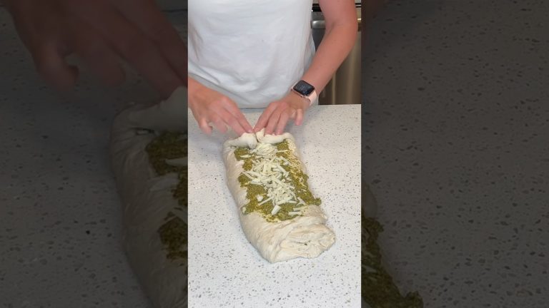 Pesto Sourdough Bread shaping