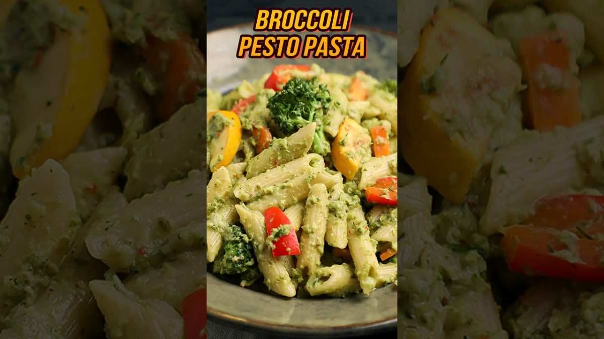 Broccoli Pesto Pasta | How to Make Broccoli Pesto Pasta Recipe at Home