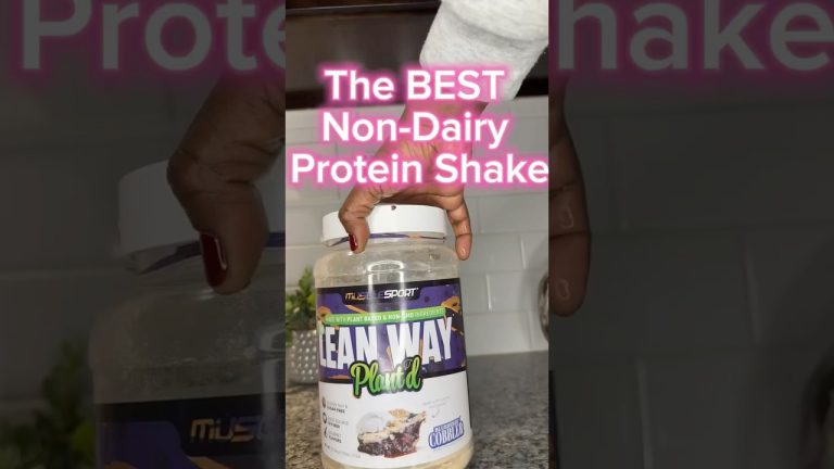 The BEST Vegan protein shake! 😋@musclesportusa #veganprotein #theleanway #proteinshake #slimthick