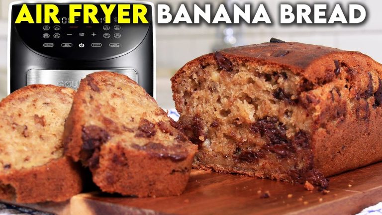 AIR FRYER BANANA BREAD RECIPE | Easy, Moist & Only One Bowl!