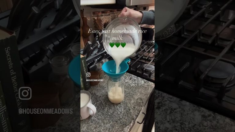 Homemade Rice Milk! #milkproduct #snowchill #rice #recipe #youtubeshorts #delicious