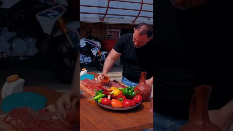 Grilled Beef Roasted in a Tandoor #shorts