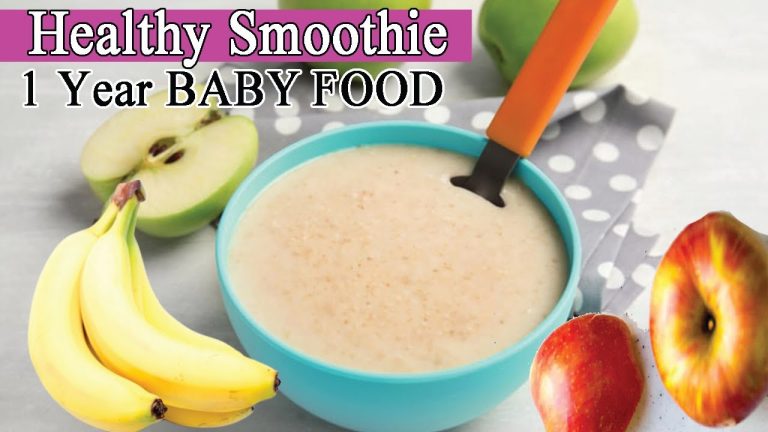Best Healthy Weight Gain Recipe  for 1 Year + Baby | Apple Banana Smoothie for Babies & Toddlers