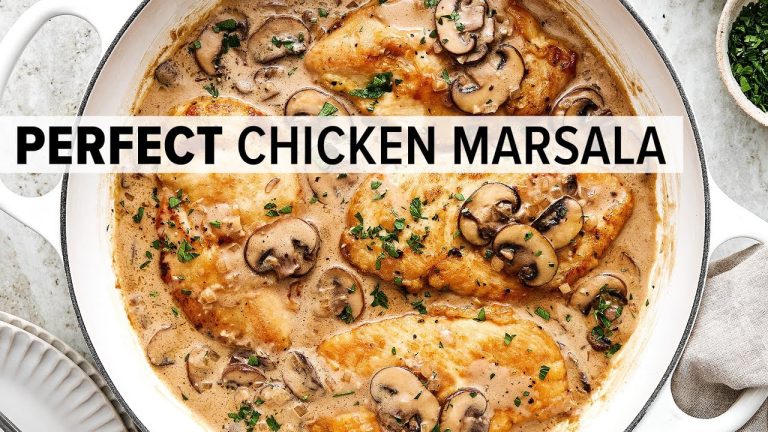 CHICKEN MARSALA | The Perfect Easy Weeknight Dinner Recipe!