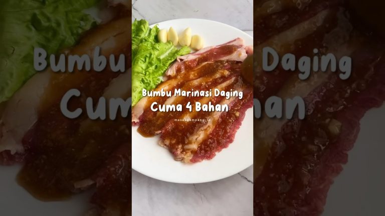Bumbu Marinasi Daging cuma 4 Bahan 😍 #korean #grill #bbq #recipe #easycooking #resep #shorts