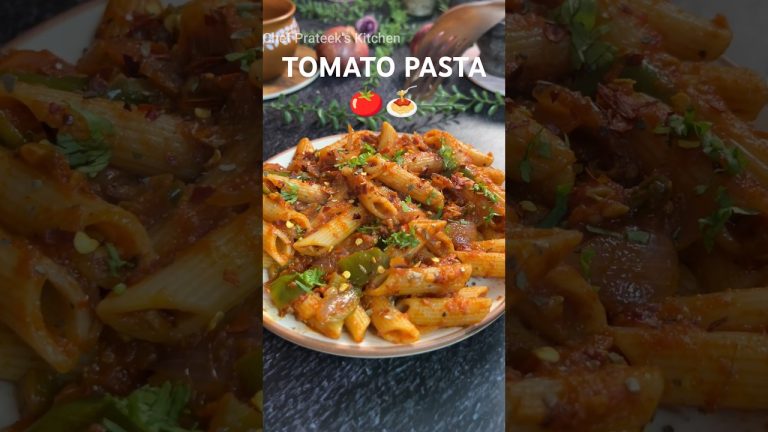 Tomato Pasta Recipe 💜 #pasta #tomatopasta #pastarecipe #pastalover #pastarecipes #easypastarecipe