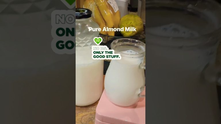 This is How You Make Your Almond Milk #shorts #almondmilk #youtubehighfive @youtubecreators