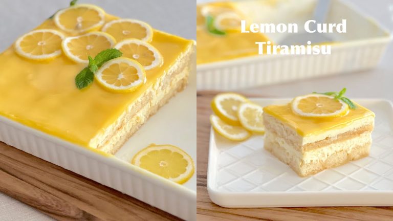 No-Bake! Lemon Curd Tiramisu Cake Recipe🍋 | Best Summer Dessert to try !!🌟By @mariumsfoodchannel