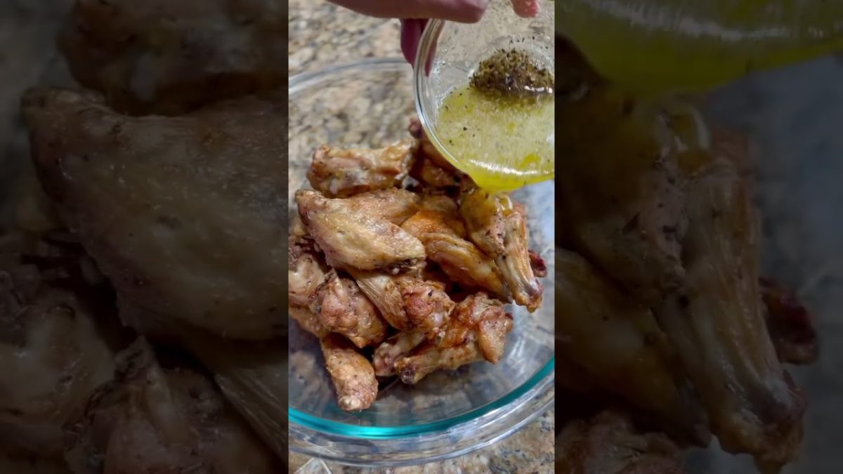 Crispy & Golden Lemon Pepper Chicken Wings #food #cookingrecipes #cooking #cookingfood #chicken