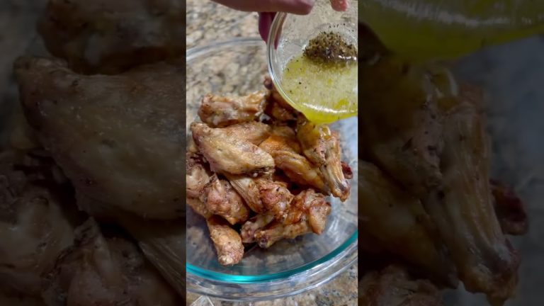 Crispy & Golden Lemon Pepper Chicken Wings   #food #cookingrecipes #cooking #cookingfood #chicken