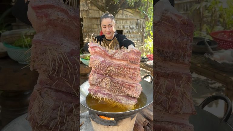 Secrete way cook braise crispy pork #cooking with Sreypov