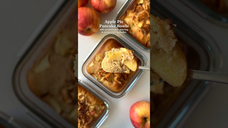 High-protein Pancake Bowls😍 | 28g protein & no protein powder! #breakfastrecipes #healthyrecipes