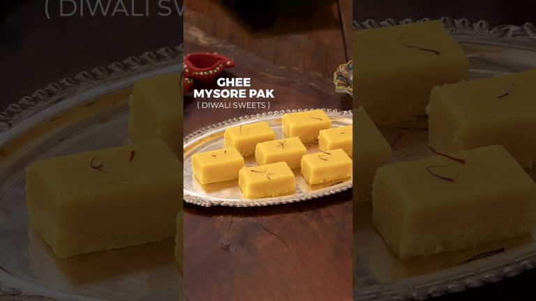 Mysore Pak Recipe | Indian Sweets | Diwali Sweets #shorts #gheemysorepak #diwalirecipes