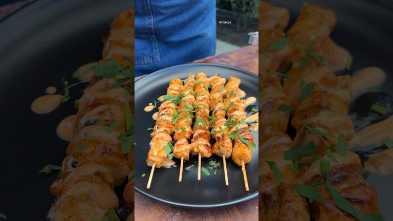 Diese Hähnchen Spieße dürfen auf deinem Grill nicht fehlen!