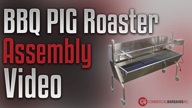 How to set up: BBQ Pig Roaster Rotisserie Grill Assembly Video – Commercial Bargains Inc