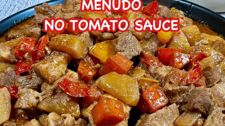 BEST  PORK MENUDO WITHOUT TOMATO SAUCE – A Flavorful Twist! | So quick and easy to make