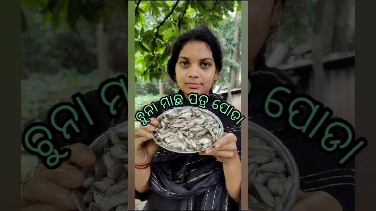 ଚୁନା ମାଛ ପତ୍ର ପୋଡା || Small fish recipe #recipe #viralvideo #shorts #youtubeshorts #smallfishrecipe