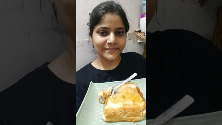 Viral Bread Banana Recipe 🤤🥪🍌 #shorts #trending #viralshorts #bread #banana #honey #toast