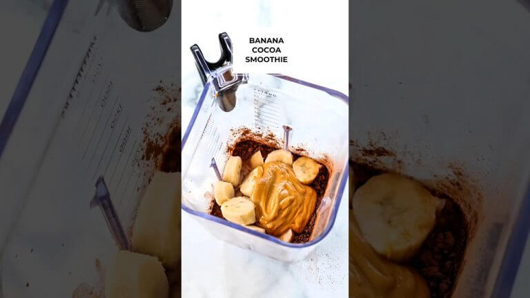 Healthy Banana Cocoa Smoothie #shorts