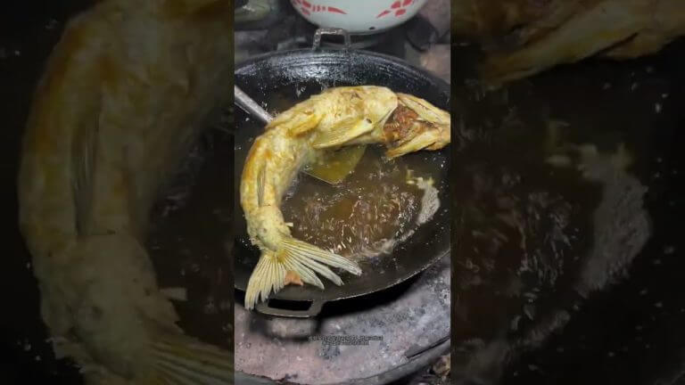 This women cooking A unique trick fish recipe #shorts #shortsfeed #cooking #food