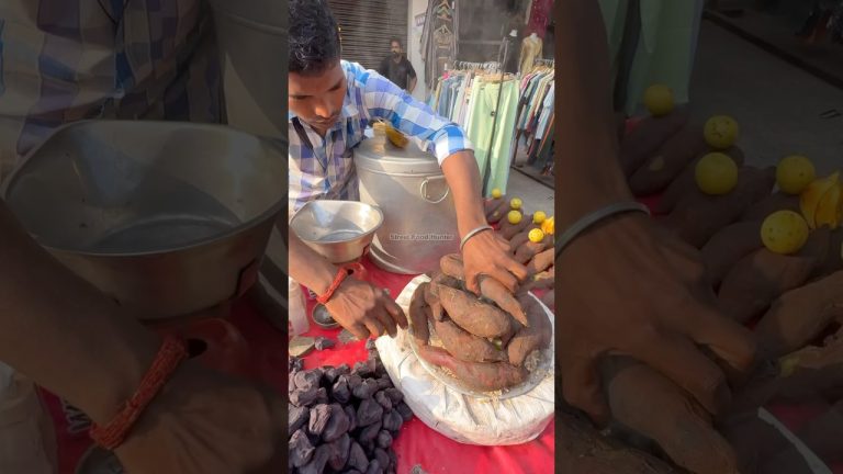 Delhi Man Sells Grilled Sweet Potato