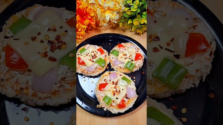 Pizza Recipe | Bread Pizza | New Style Veg Pizza #shorts #viral #pizza #pizzarecipe #breadpizza#food