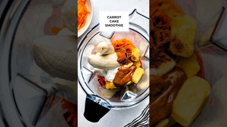 carrot cake smoothie 🥕||Yummy Carrot Cake Smoothie #short
