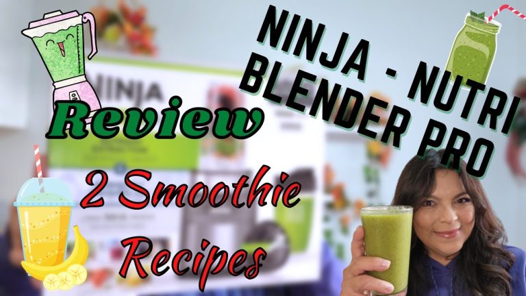 Ninja Nutri Blender Pro Review – 2 Smoothie Recipes #smoothierecipes