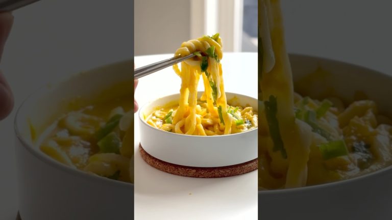 Pumpkin Udon 🤤 #asmrfood