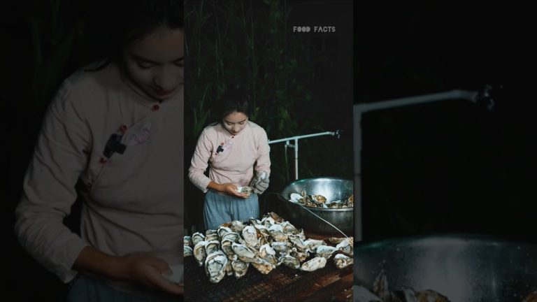 Dad, today we have oyester…😋#cooking #food #oyester #mukbang #recipe