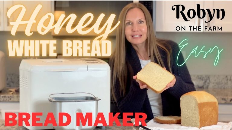 EASY Bread Maker Machine Honey White Yeast Bread Recipe Homemade Loaf Sandwich Step by Step Beginner