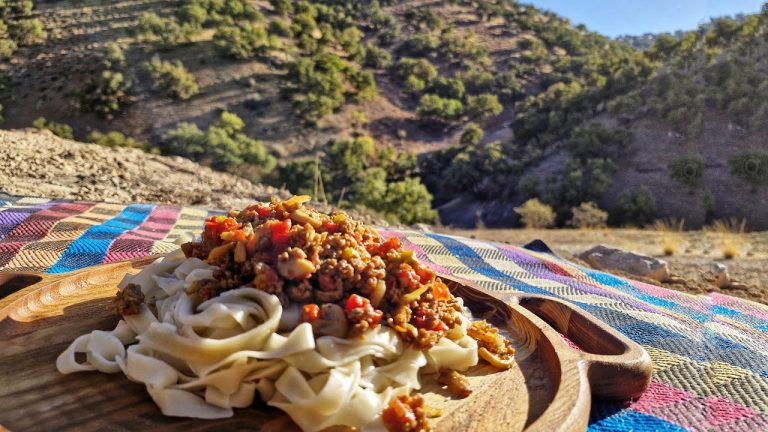 The secret of cooking pasta with fire ! : ASMR Cooking
