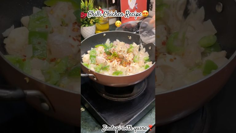 Easy chilli chicken recipe | Chicken Manchurian😍 #shorts #ytshorts #youtubeshorts #recipe #chicken