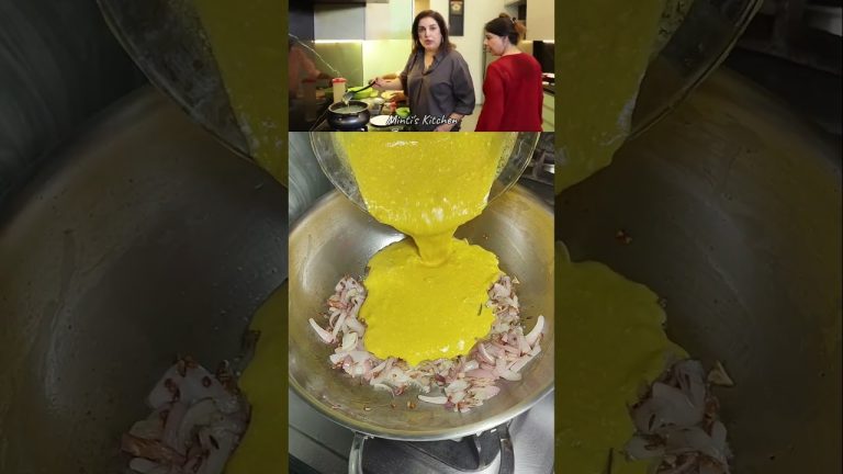 Farah Khan & Sambhavna Seth's Favourite Kadhi Chawal Recipe😋🥰 #cooking #bollywood #yummy