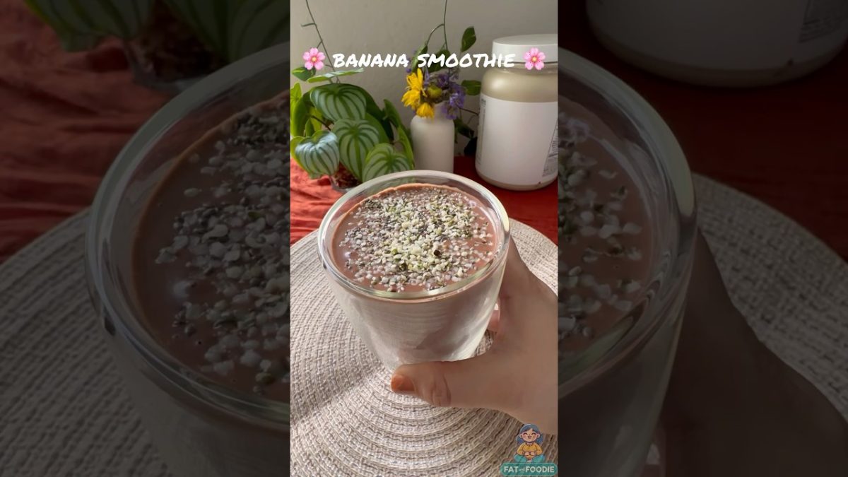 Quick & Delicious Banana Protein Smoothie!